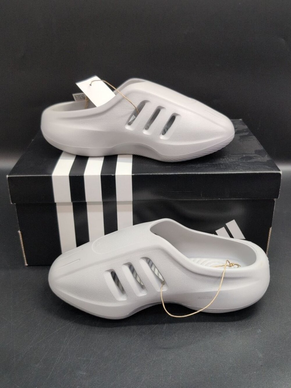Adidas adiFOM IIInfinity Mule Men's Closed Toe Slippers US 3 Gray JS4705